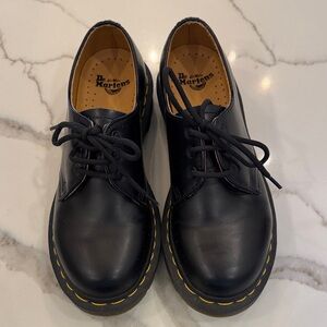 Dr. Martens Black Leather Lace-Up Shoes